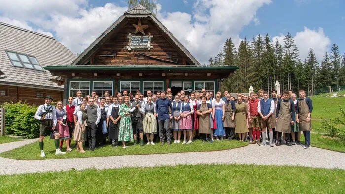 Das Küchen- und Serviceteam der Familie Reitbauer hieß die Gäste herzlich willkommen
