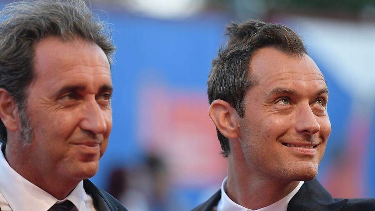 Paolo Sorrentino und sein Star Jude Law in Venedig