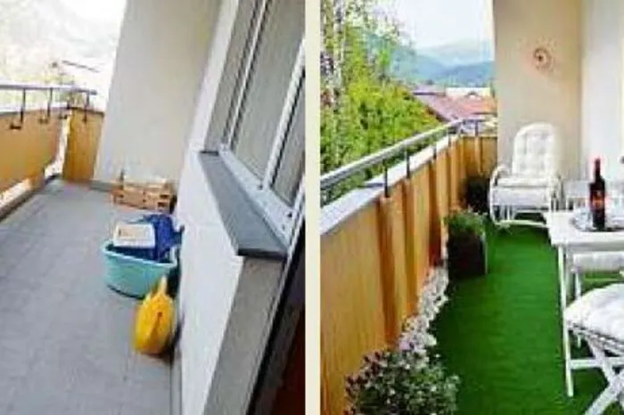 Auch einen Balkon kann man optisch aufbereiten