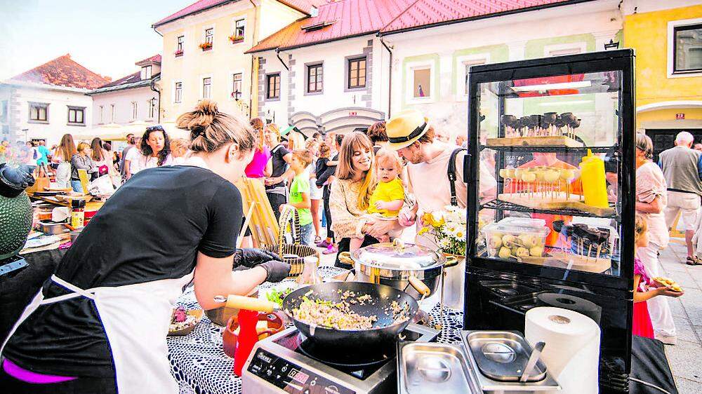 Kulinarischer Markt in Radovljica