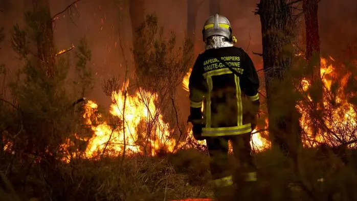 Feuerwehrleute in Frankreich