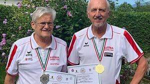 Alfred Edlinger (links) und Günther Kolb siegten bei den Europameisterschaften