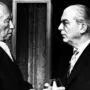 Der Schutzherr und sein treuer Adlatus: Kanzler Konrad Adenauer (links) und Hans Globke 