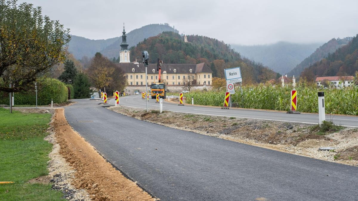 Neuer Radweg Stift Rein - Gratwein-Straßengel, 28.10. 2024