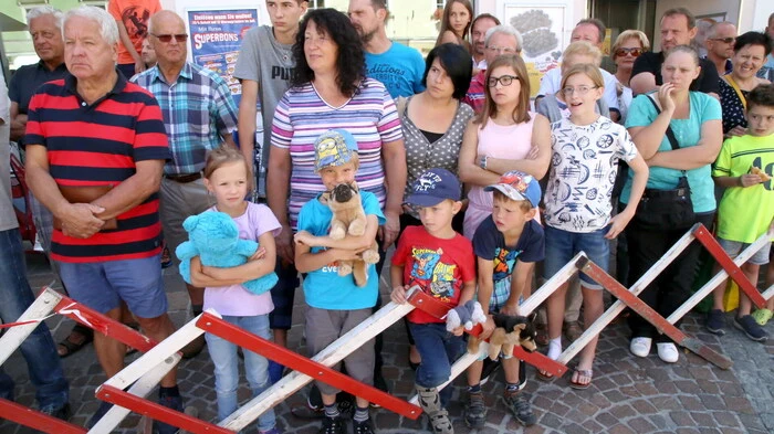 Hunderte Schaulustige waren am Samstag in die Bezirkshauptstadt gekommen, um bei den „Offenen Landesmeisterschaften im Lkw-Ziehen“ dabei zu sein.  