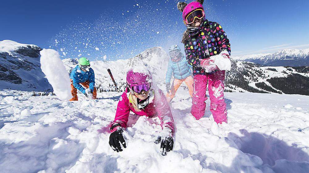 Spaß im Schnee: Das Nassfeld will vor allem bei Familien punkten