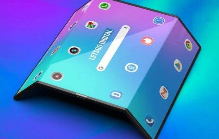 Xiaomi zeigte ein Smart- phone zeigt, das sich durch einen biegbaren Bildschirm auf Tablet-Größe "aufklappen" lässt