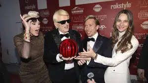 Brigitte Nielsen, Heino, Wahlsohn Helmut Werner und Nicole Werner