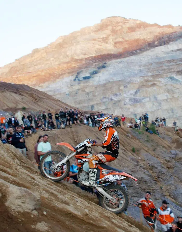 GEPA-07061241074 - EISENERZ,AUSTRIA,07.JUN.12 - MOTORSPORT, MOTORRAD, MOTOCROSS - Erzbergrodeo 2012. Bild zeigt Bernhard Walzer (AUT/KTM). Foto: GEPA pictures/ Wolfgang Grebien