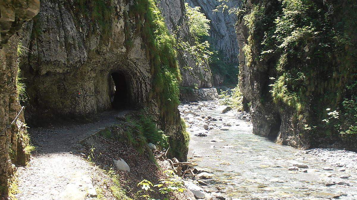 Die Mauthner Klamm ist eine der schönsten Schluchten Österreichs