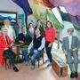 Michaela Fuchs (Verein Literaturmuseum Altaussee),  Isabella Schagerl (Leader-Vorstandsmitglied), Christoph Reischenböck (Leader-Vorstandsmitglied), Herbert Gugganig, (Leader-Obmann), Barbara Schiefer (Leader-Geschäftsführerin), Gerald Loitzl (Bürgermeister Altaussee), Josefa Elisabeth Giselbrecht (Leader-Vorstandsmitglied) und Brigitte Schierhuber (Leader-Mitarbeiterin) im Literaturmuseum Altaussee
