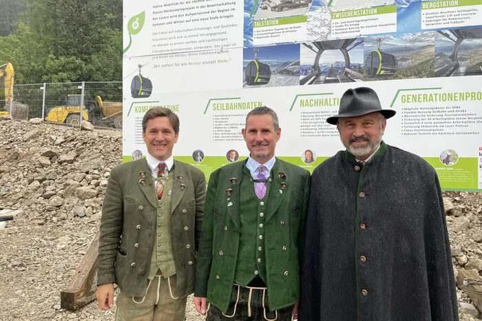 Franz Steinegger, Grundlseer Bürgermeister (ÖVP), Gerald Loitzl, Altausseer Bürgermeister (ÖVP) und Franz Frosch, Bad Ausseer Bürgermeister (ÖVP)