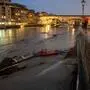 Der „Arno“ nahe der Ponte Vecchio in Florenz