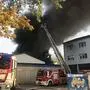 Das Lager der Firma Reifen Lamprecht stand in Vollbrand