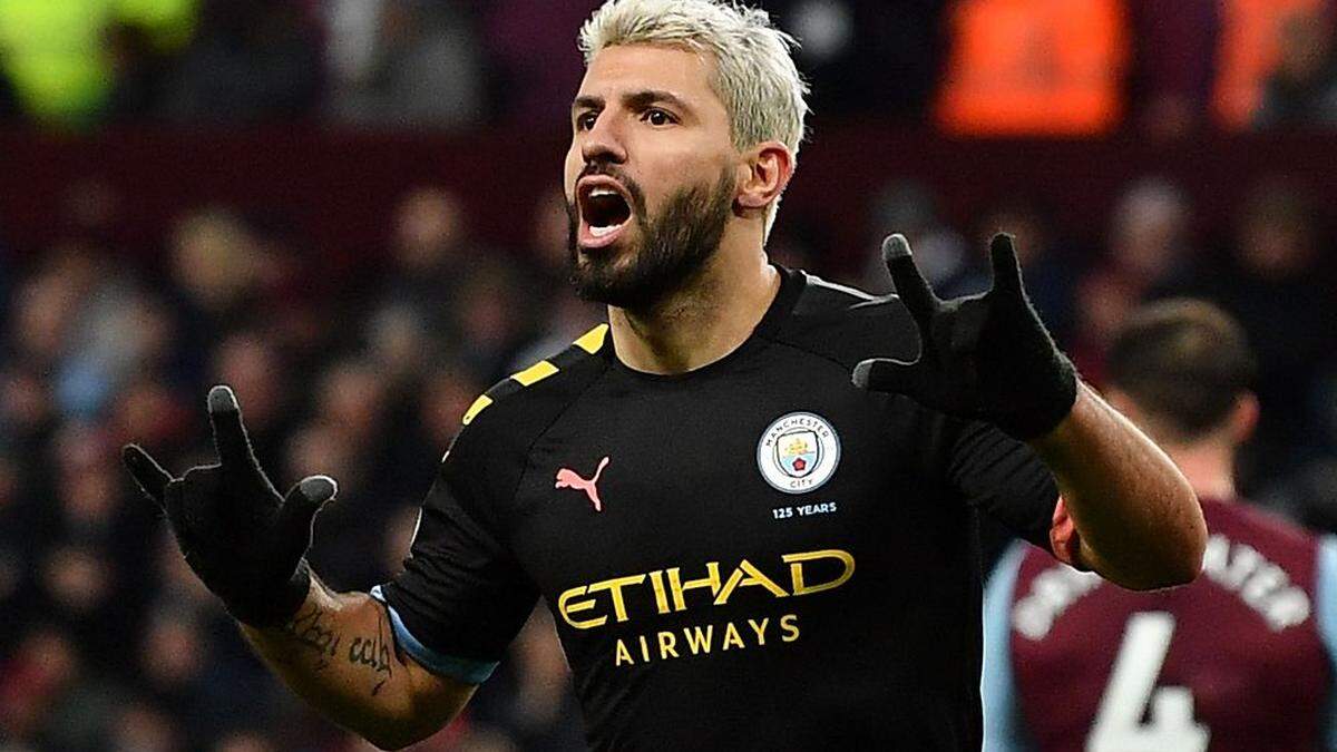 Sergio Aguero erzielte drei Treffer