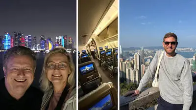 Bild zeigt Urlaubsfotos gestrandeter Steirer