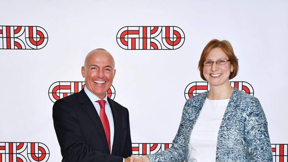 Die beiden Geschäftsführer Gerald Klug und Barbara Kleinert
