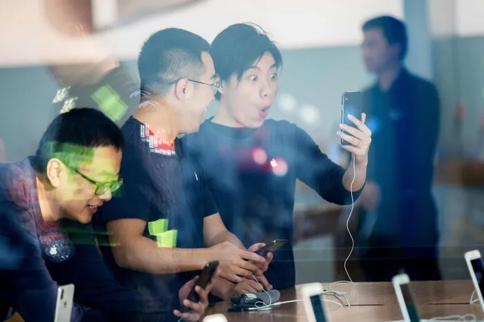 Nach dem Start des iPhone 8 hat Apple in China seine mehr als einjährige Talfahrt stoppen können.