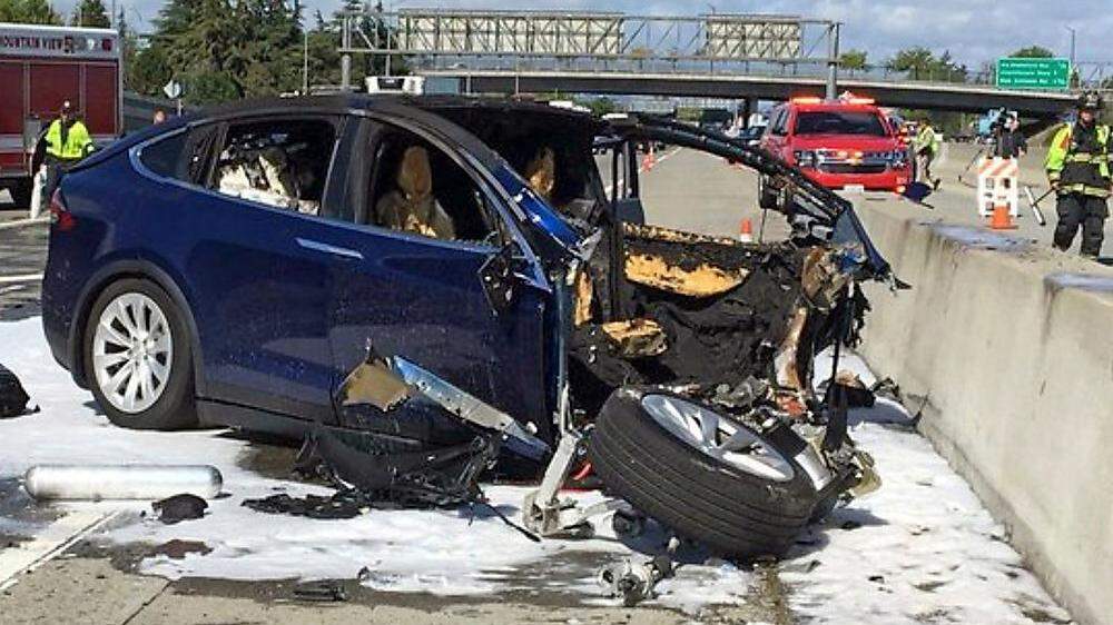 Tesla-Unfall aus dem Jahr 2018 (Symbolfoto)