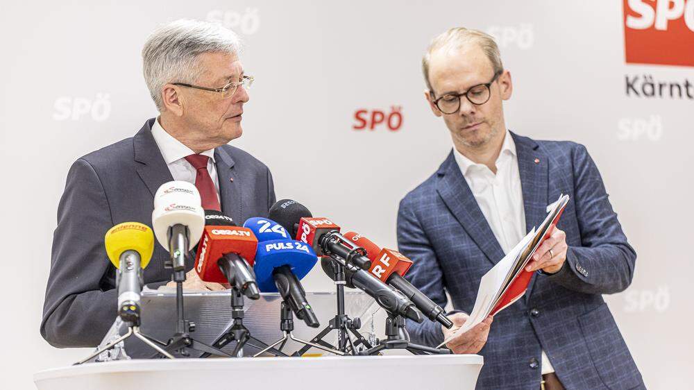 Peter Kaiser, Andreas Sucher: Von der Kärntner SPÖ-Spitze wird es keine Wahlempfehlung an die Parteitags-Delegierten geben