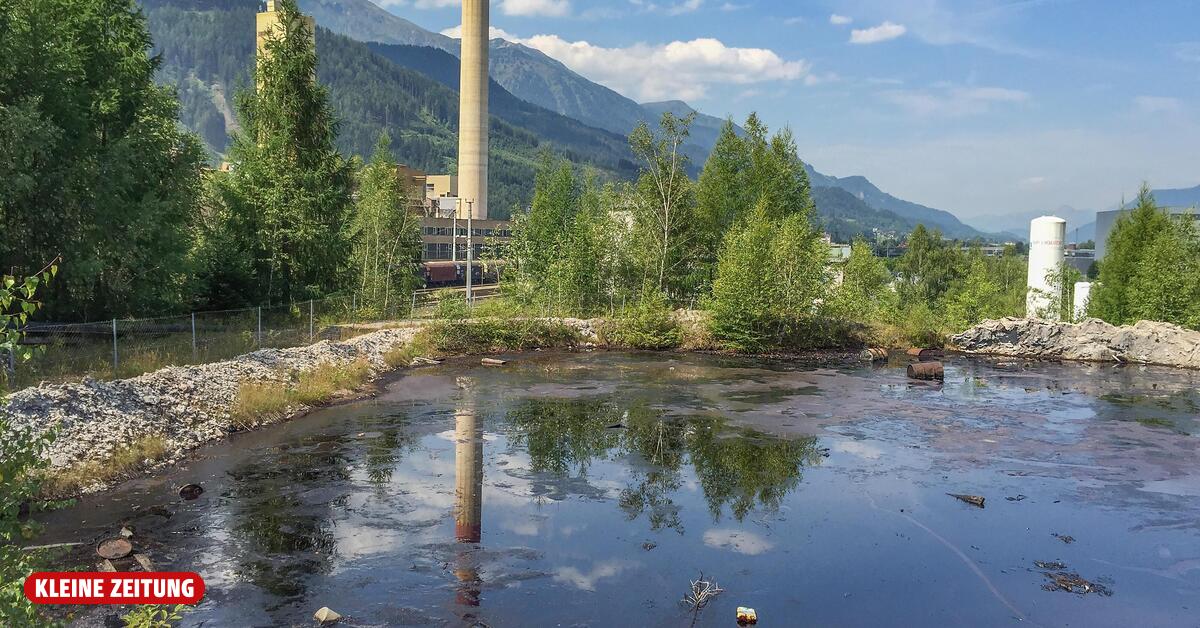 Situation entschärft: In Trieben brannte alter RHI-Teerteich