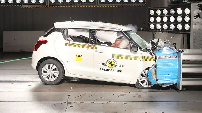 Der Suzuki Swift beim Euro-NCAP-Test
