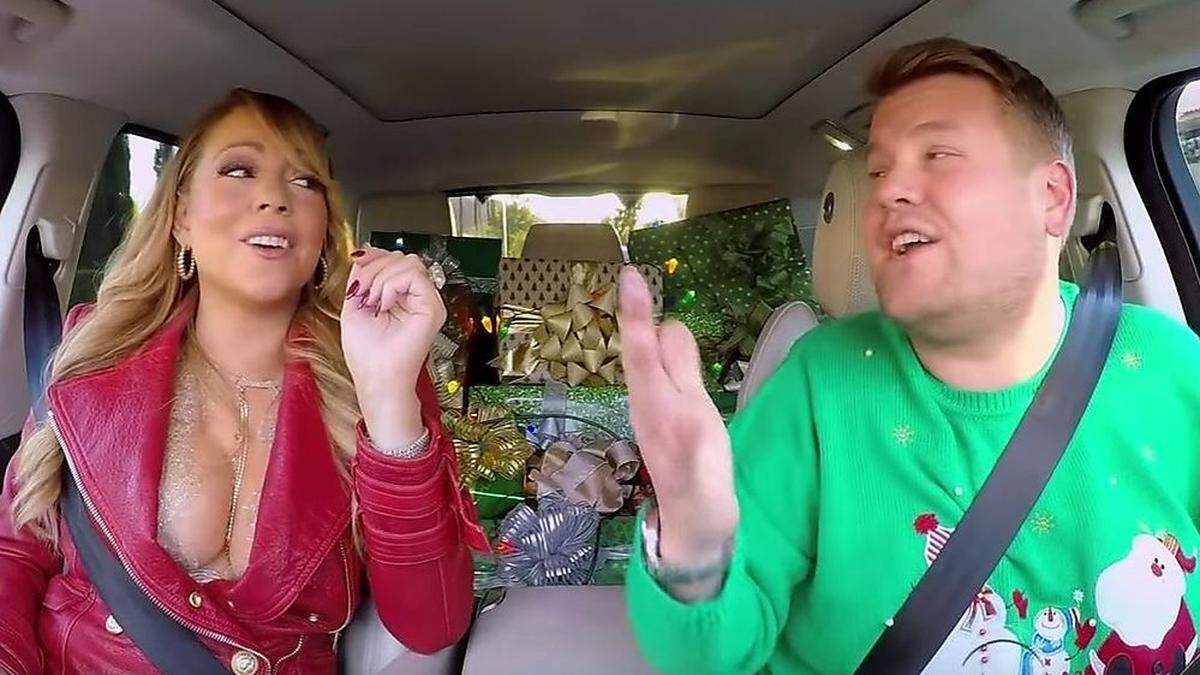 Mariah Carey singt mit James Corden &quot;All I want for Christmas is you&quot; 