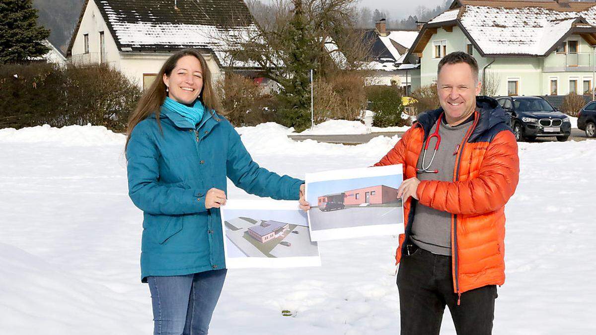 Martin Treven und Katherina Waldl wollen ab Herbst im neuen Ärztezentrum ordinieren 