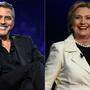 Wahlkampfhilfe: George Clooney und Hillary Clinton