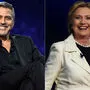 Wahlkampfhilfe: George Clooney und Hillary Clinton