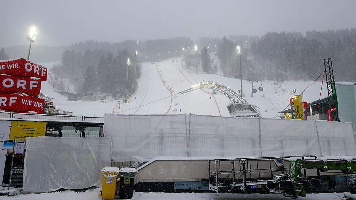 Zaungäste unerwünscht: der Zielraum von Schladming ist uneinsehbar  