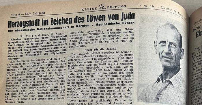 Bericht vom 24. August 1954