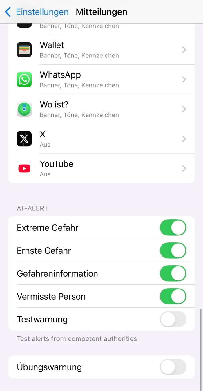 So sehen die Einstellungen auf dem iPhone aus