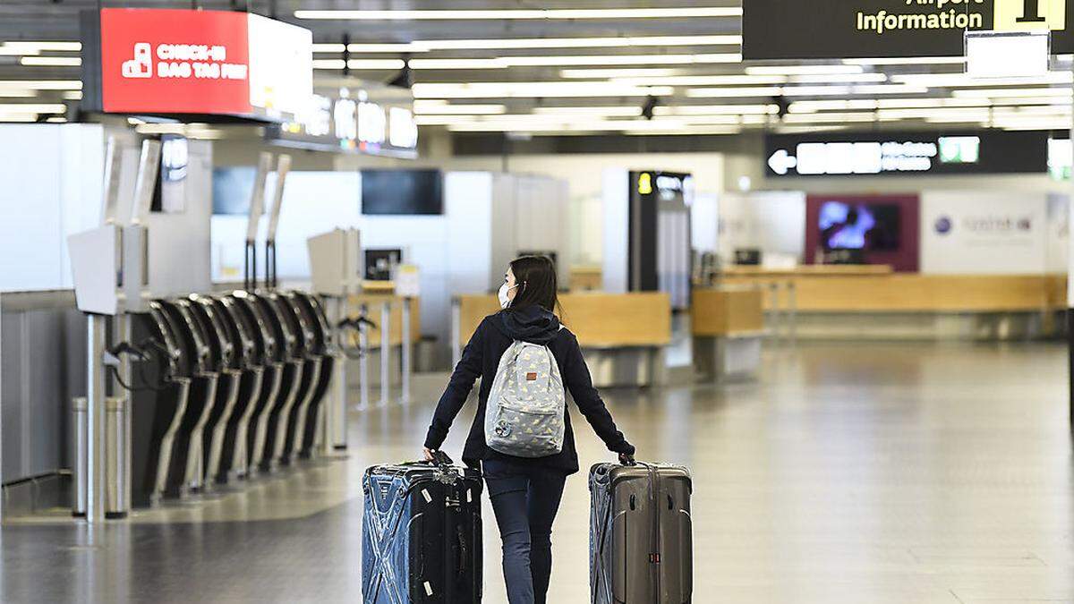 Passagiereinbruch am Flughafen Wien