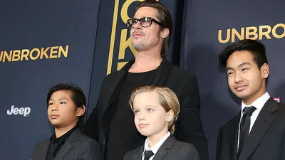 Pax, Brad, Shiloh und Maddox