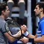 Thiem (links) und Djokovic