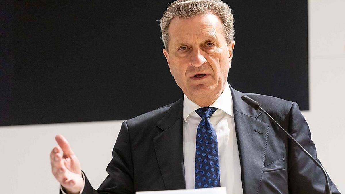 EU-Haushaltskommissar Günther Oettinger 