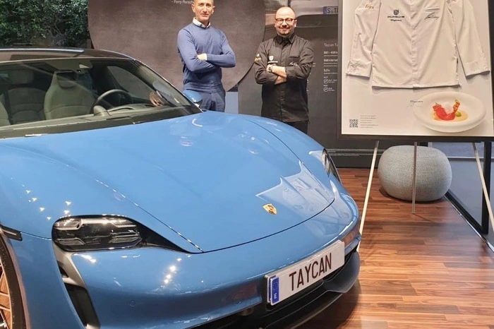 Porsche holte Petutschnig als Koch zur Präsentation des Porsche Taycan