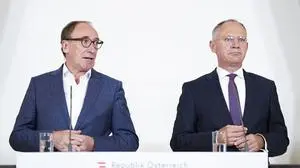 Rauch und Karner präsentierten die Regierungspläne nach dem Ministerrat. 