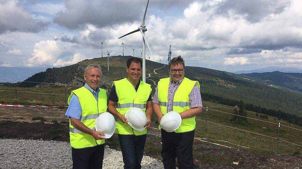 Christian Purrer (Vorstandssprecher Energie Steiermark), Michael Schickhofer (Landeshauptmann-Stellvertreter) und Martin Graf (Vorstandsdirektor Energie Steiermark) 