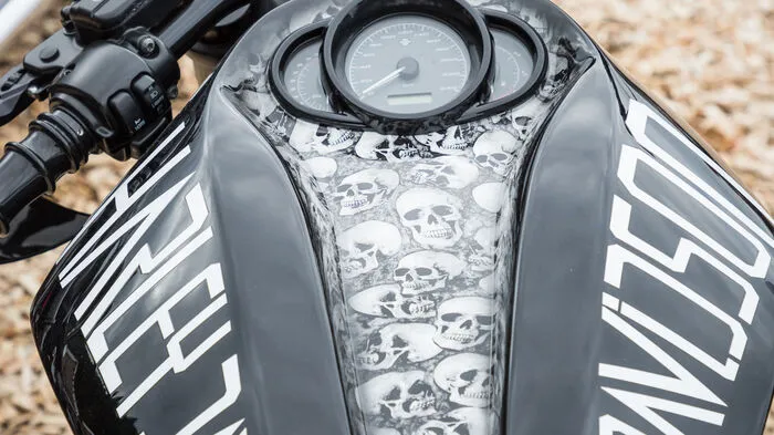 Schon vor der großen Harley-Parade am Samstag geben die Fans Vollgas.