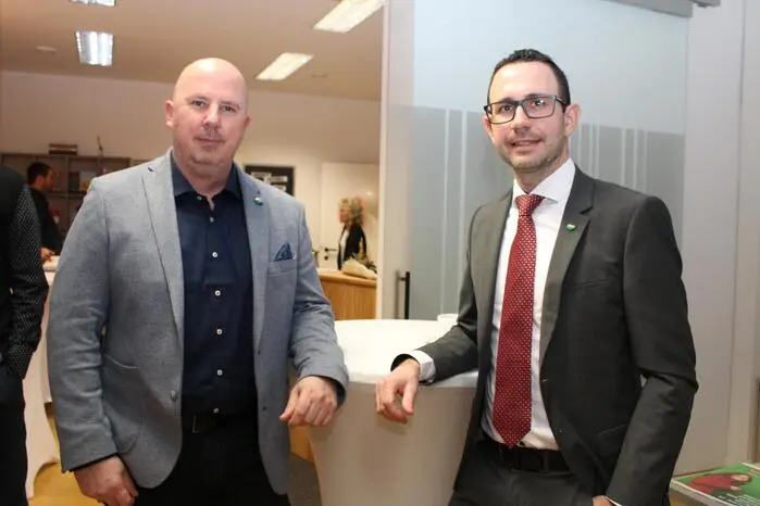 Landtagsabgeordneter Willibald Spörk (FPÖ) und Nationalratsabgeordneter Manuel Pfeifer (FPÖ).
