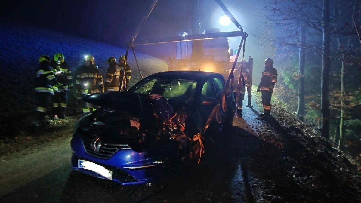 Drei Verletzte meldet die Polizei vom Unfall in Langenwang