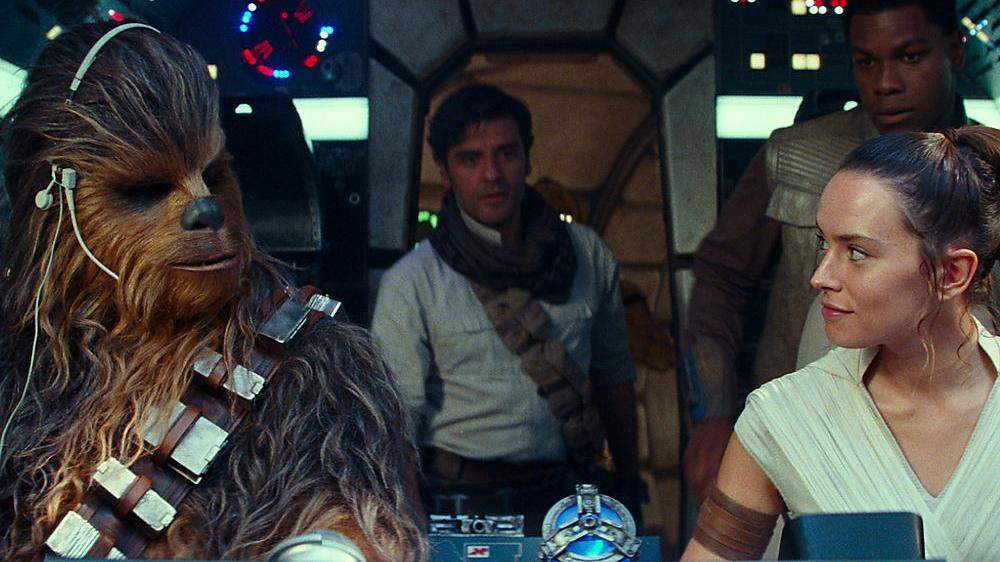 Brechen auf zum letzten Abenteuer: Chewbacca, Poe und Rey