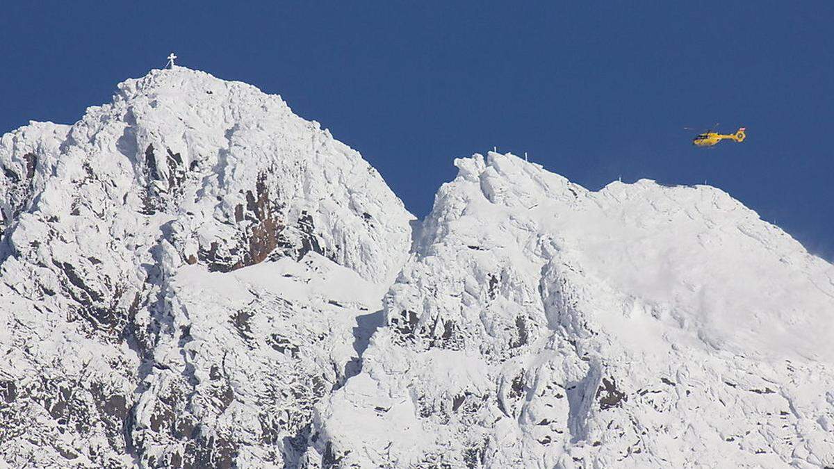 Rettungsflug über Großglockner und Kleinglockner - Symbolfoto