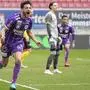KLAGENFURT,AUSTRIA,20.FEB.22 - SOCCER - ADMIRAL Bundesliga, SK Austria Klagenfurt vs SCR Altach. Image shows the rejoicing of Darijo Pecirep (A. Klagenfurt).
Photo: GEPA pictures/ Wolfgang Jannach