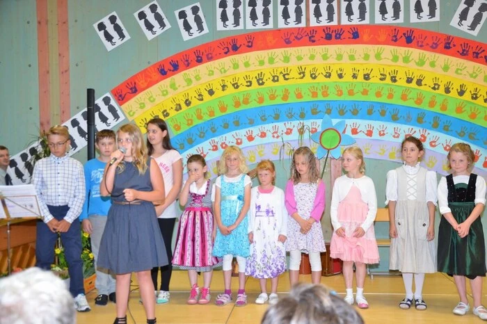 Die Kinder zeigten, was sie in diesem Schuljahr gelernt haben.