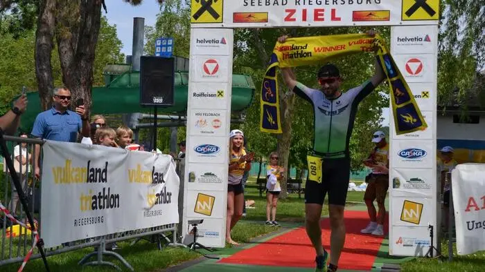Christian Haas holte sich den Sieg beim 13. Vulkanlandtriathlon in Riegersburg