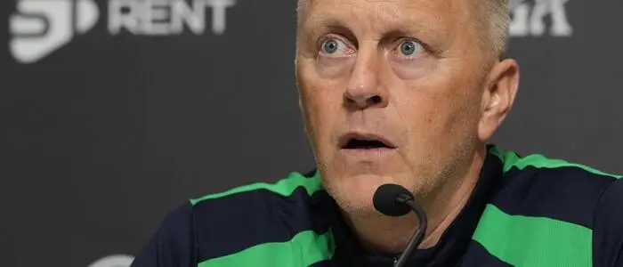 Die Pressekonferenz mit Irlands Teamchef Heimir Hallgrimsson wurde abgebrochen