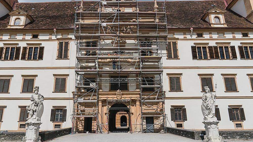 Ostflügel im Schloss Eggenberg wird saniert